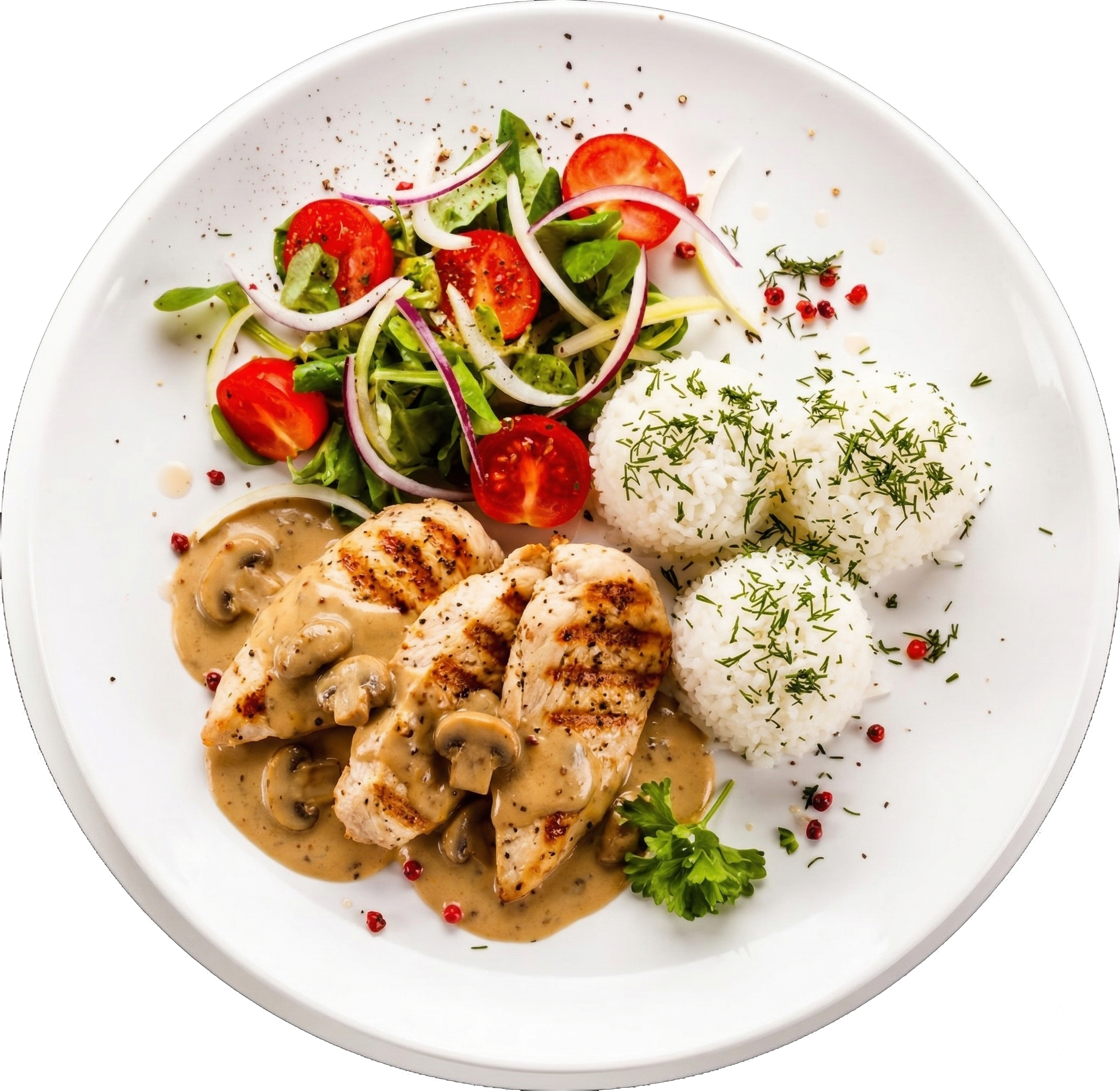 Grilled Chicken Breast on a plate photo