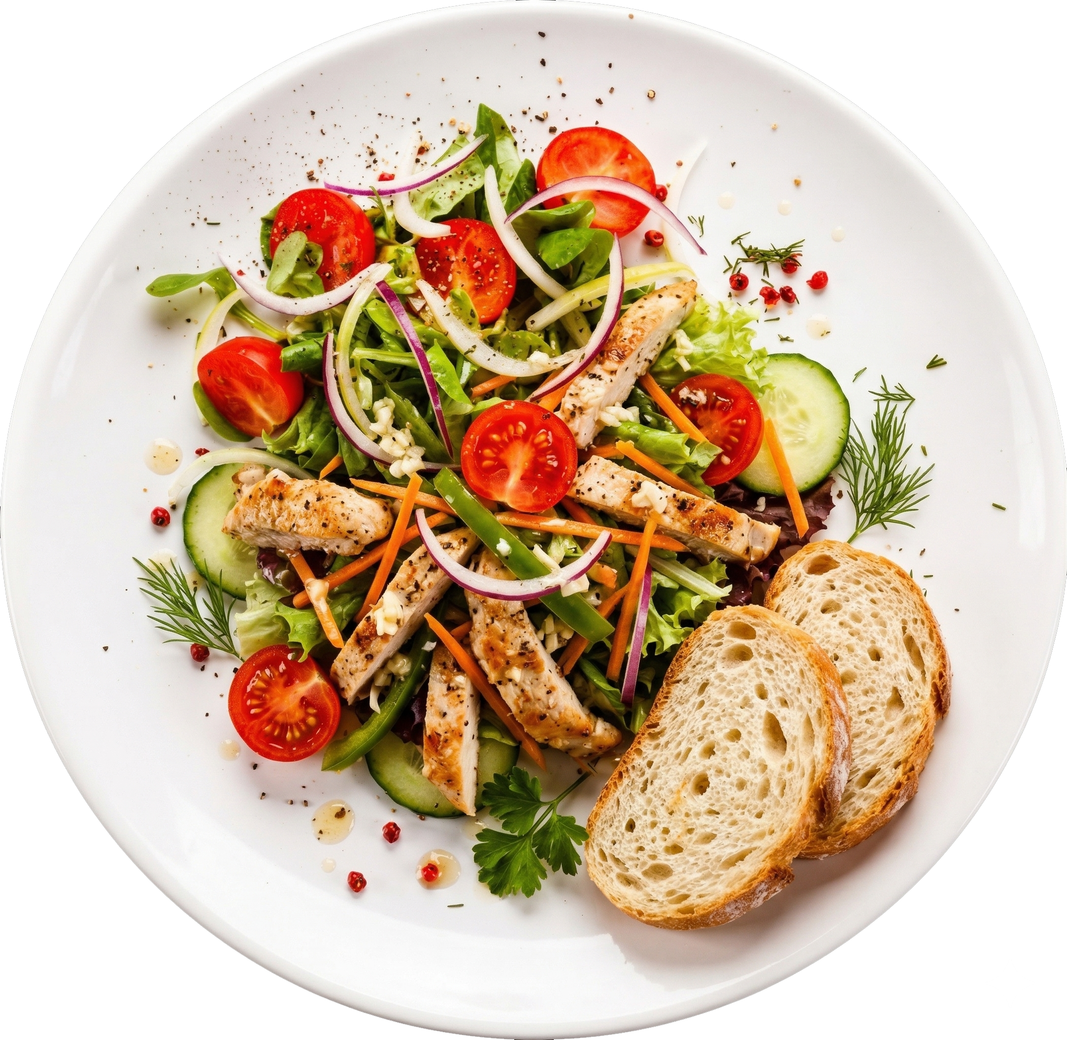 Chicken Salad on a plate photo